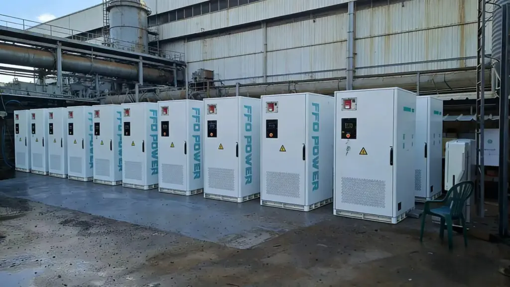 BESS for TOU Arbitrage in Türkiye—26 Galaxy261L all-in-one cabinet BESS units (3.25MW/6.79MWh) installed at an industrial site for off-peak charging and peak discharge.