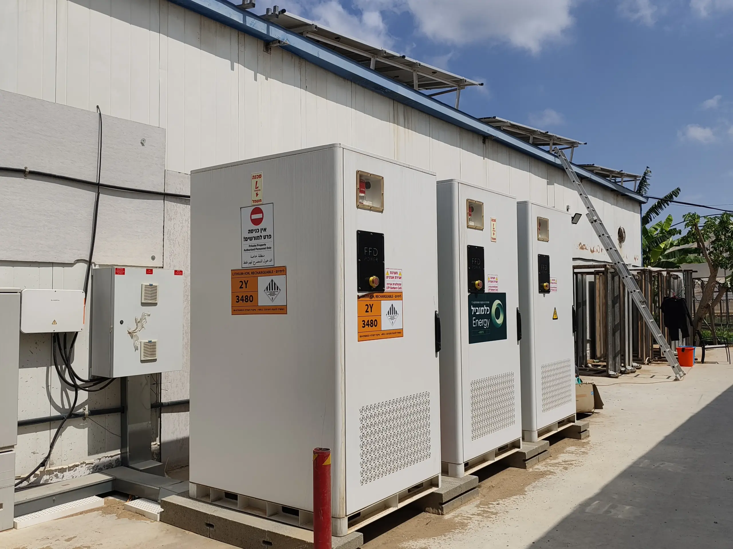 Galaxy 261 all-in-one BESS applied to AC-coupled BESS for PV arbitrage in Israel rooftop solar